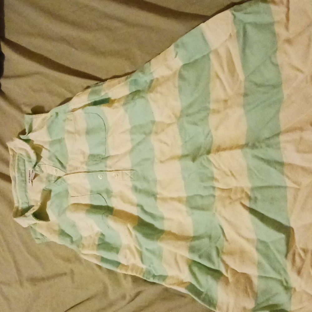 A blue and white stripped XS Old Navy dress